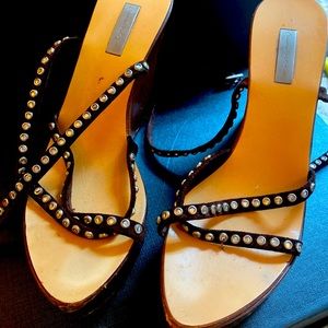 Sandals leader with Swarovski  , platform . Number is 38 Italian